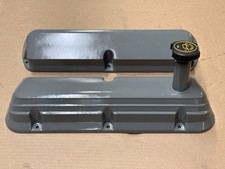 87-93 Ford Mustang Factory Aluminum Valve Covers W Oil Cap Baffle Cobra Oem