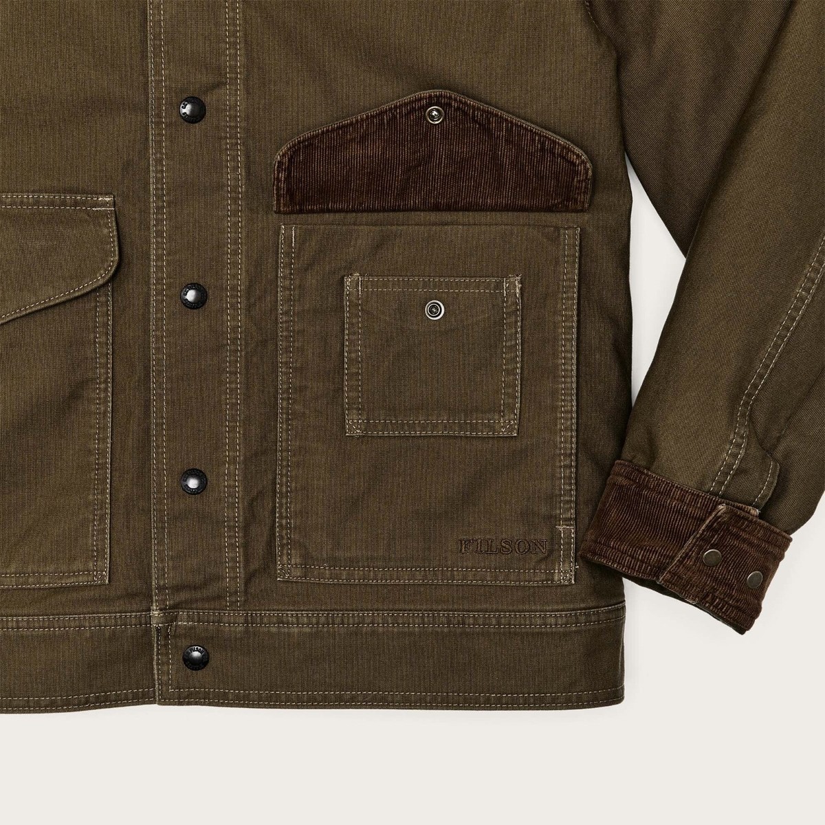 Filson Jungle Cloth Work Jacket - XL - 20277934 Dark Olive Green