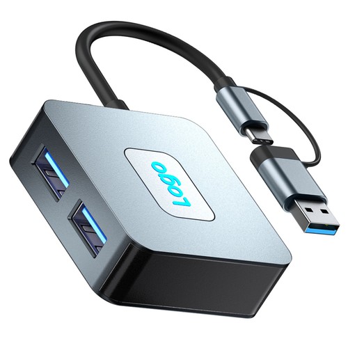 4 in 2 USB-A/USB-C to 4x USB 3.2 10Gbps Hub Splitter Adapter for Laptop MacBook - 第 4/9 張圖片