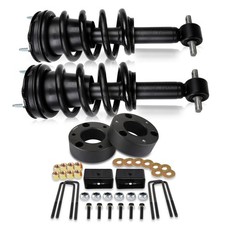 3 Front 2 Rear Leveling Kit 2x Front Struts For Chevy Silverado 1500 07-13