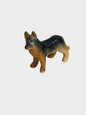 Vintage Bug House Taiwan Miniature German Shepherd Figurine Porcelain 1.25 X1.5"