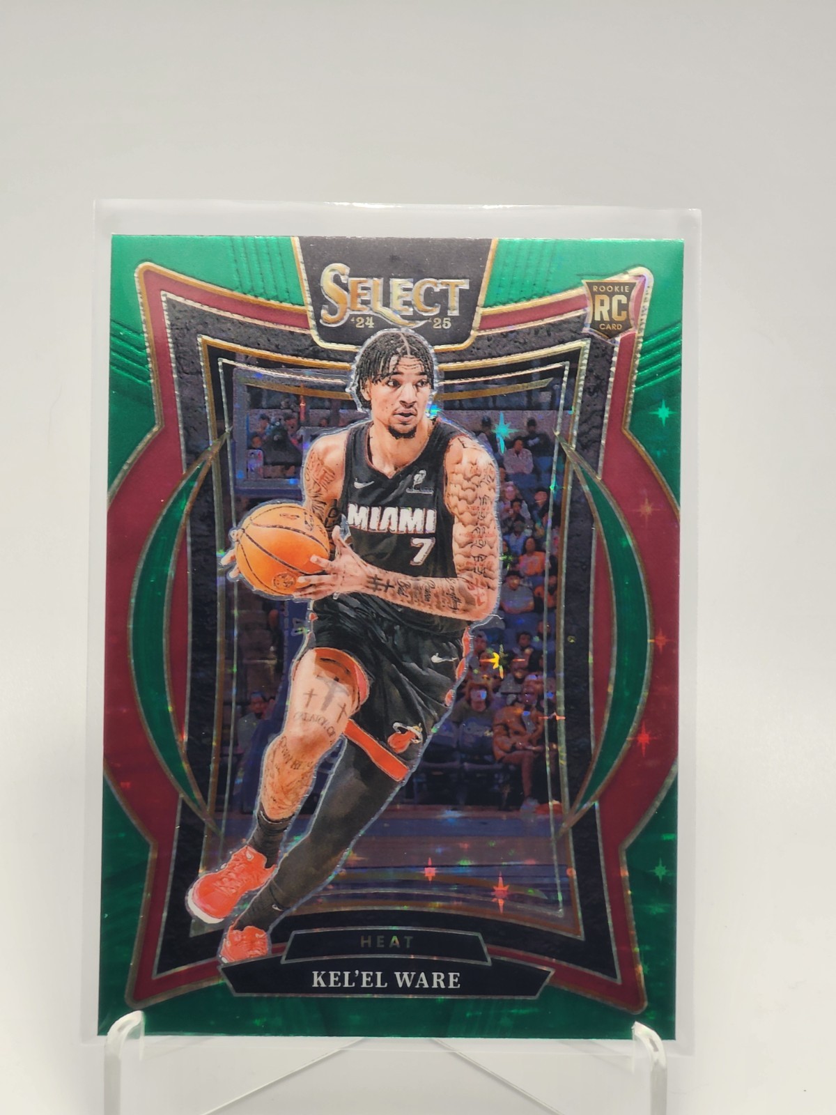 2024-25 Panini Select #66 Kel'El Ware (RC) Concourse Green Stars Prizm