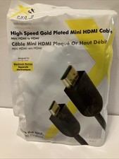 High Speed Gold Plated Micro HDMI Cable 6 Ft. New In Sealed Package