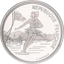 [#1117507] France, 100 Francs, 1992 Olympics, Albertville, Figure skating, 1989,