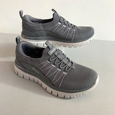 Skechers Graceful Picture Perfect Slip on Womens Sz 6 Grey Charcoal A132 Shoes