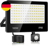 Led Strahler Mit Bewegungsmelder AußEn 100W - 10000LM 6500K Kaltweiß Led Scheinw