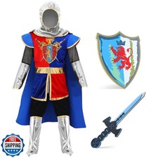 G.C Kids Knight Costume Toddler Boy Dress Up Clothes Medieval Costumes with C