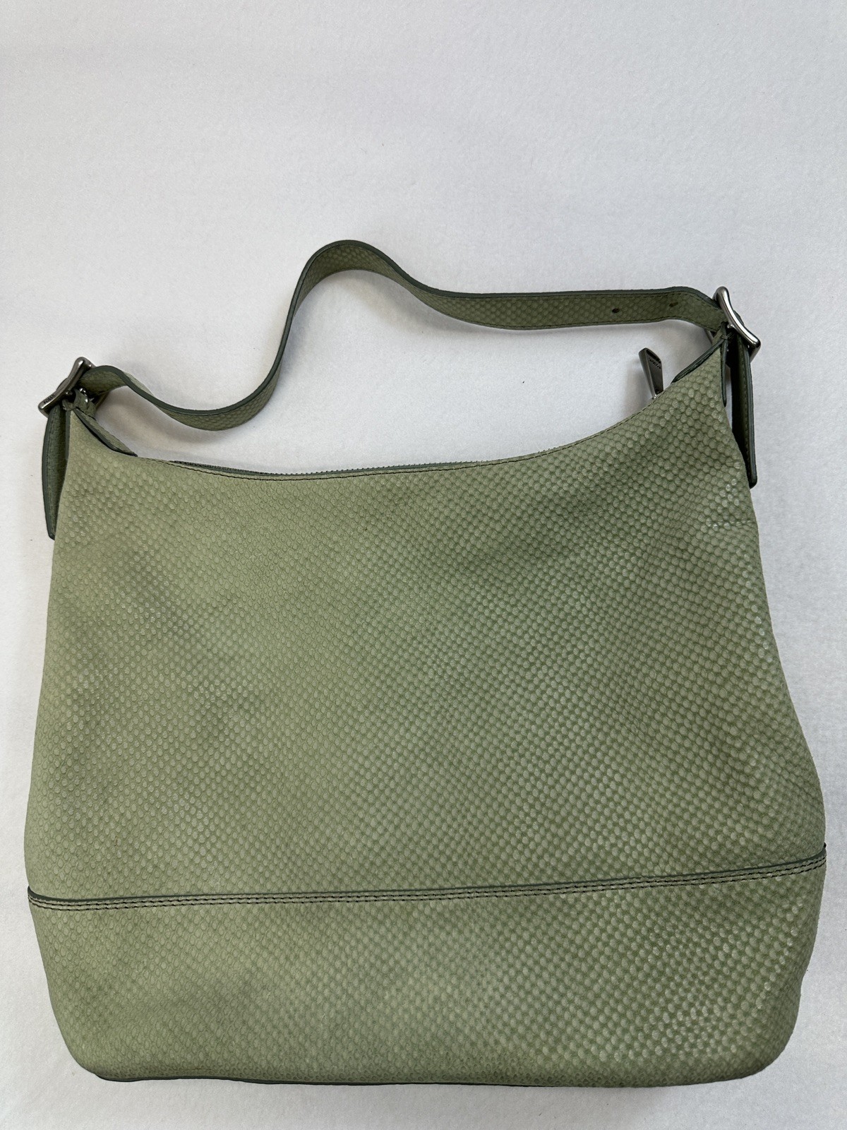 FOSSIL LONG LIVE  python embossed large green lea… - image 2