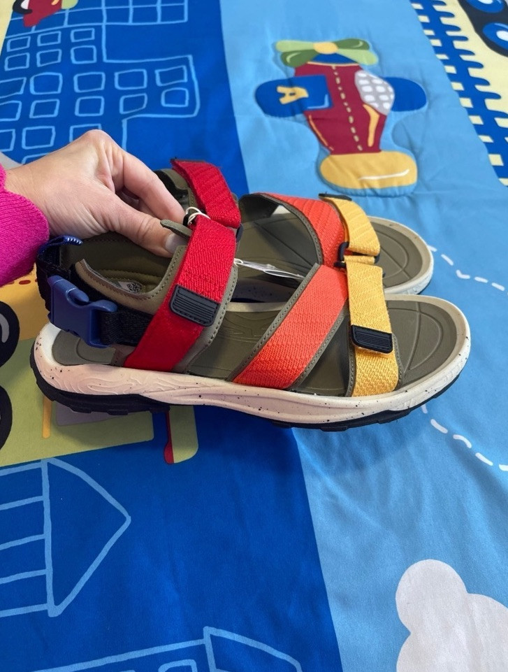 New! Zara SZ 13, men’s blue multi colored sandals. Zara Multicolored Strappy Sandals Boy main image 3