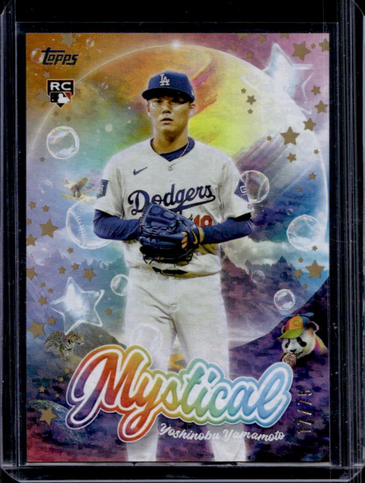 2024 Topps Update Yoshinobu Yamamoto Mystical RC Gold Rookie #/75 Dodgers