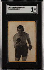 1946-47 Propaganda Montiel James Braddock #14 SGC Authentic Vintage Boxing