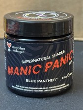 MANIC PANIC Hair Dye Semi Permanent Hair Color-Blue Panther- 4 oz