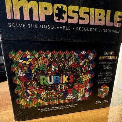 Rubik's Impossible Lenticular Jigsaw Puzzle, 604 Pieces, Multicolor Cardboard