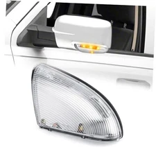  LED Side Mirror Light Turn Signal Bulb Puddle Lamp Lens Cover Fit Dodge Left