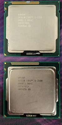 Intel Core i5 2500K 3.3GHz Quad-Core CPU + I5 2320 3.0GHz Two CPU Bundle