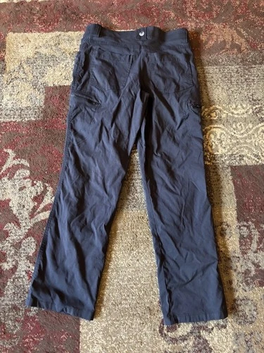 Wrangler Outdoor Mens Black Regular Fit Stretch Waist Straight Leg Pants 32x30