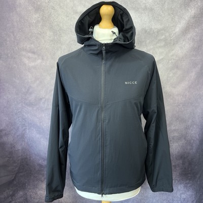 Nicce London schwarze Herren Windbreaker Tech Jacke - Größe L