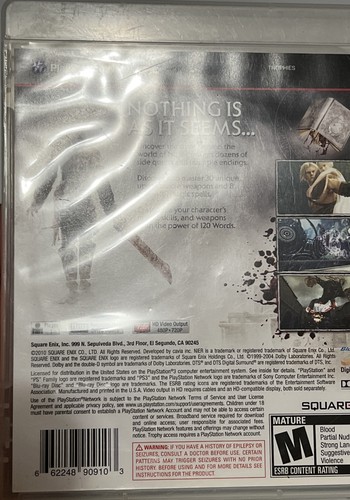 Nier (Sony PlayStation 3, PS3) Complete CIB Tested - Picture 11 of 13