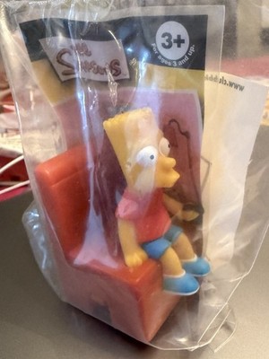 2008 Burger King Kids Club The Simpsons Couch-A-Bunga Bart Figure Toy ~ New