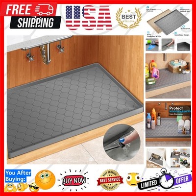 Silicone Under Sink Mat 22'' x 22'', kitchen Essentials and Gadgets, Shelf line...