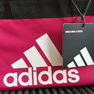 Adidas Diablo Small II Hex Duffel Gym Bag Intense Bold Pink/Black