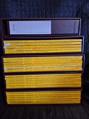 Lot of 23 Assorted Year National Geographic Magazines 1990s 1962 2003 With Cases