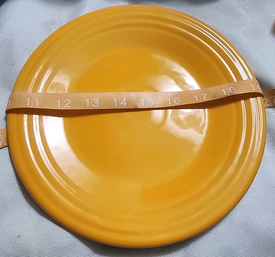 Fiestaware Fiesta Luncheon Plate Retired BUTTERSCOTCH Orange 9" - Image 4 of 4