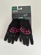 New Fox MX ATV Glove KIDS Dirtpaw Glove Black & Pink Size Kids Medium 21981-285