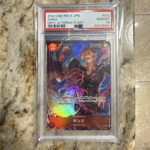 Sanji OP01-013 Alt Art - Romance Dawn - One Piece Card - PSA 10 Japanese