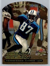💎2000 Ultra Football Gold Medallion #186G Kevin Dyson - Tennessee Titans💎