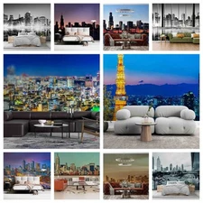 3D Sunset City Light Self-adhesive Wallpaper Removable Wallpaper Wall Mural
