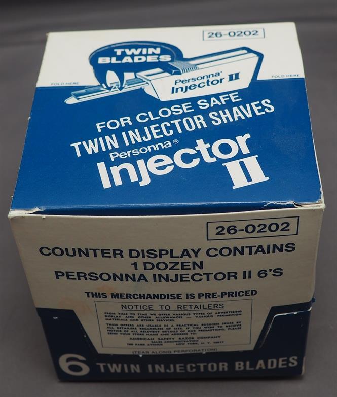 Vintage Personna Injector II Razor Blades in Store Display
