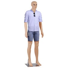 72" PP Realistic Head Turns Detachable Male Mannequin Display Full Body w/Base