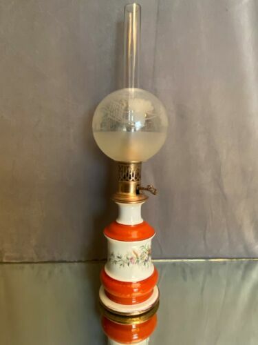 ANCIENNE LAMPE BERGER PB En Porcelaine Made In France Motifs Floraux, Oiseaux EUR 5,00 - FR
