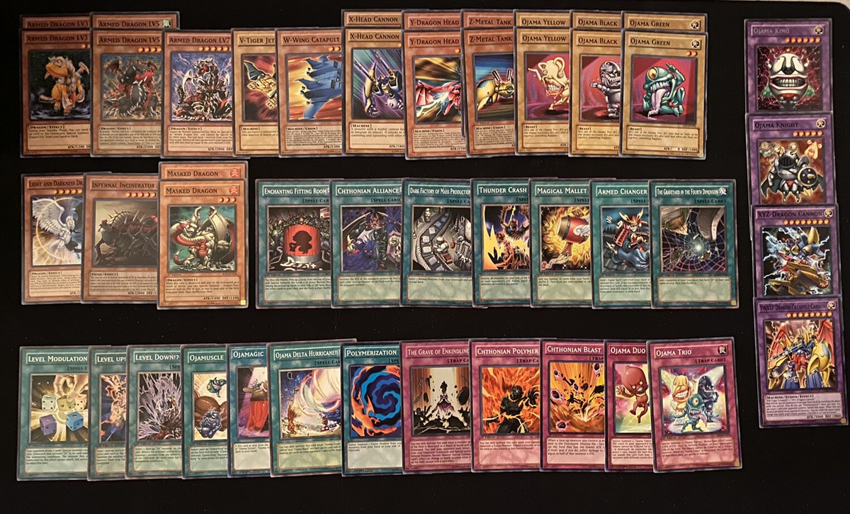 Yugioh Chazz Princeton Deck - Armed Dragon LV 3/5/7 - Ojama - 46