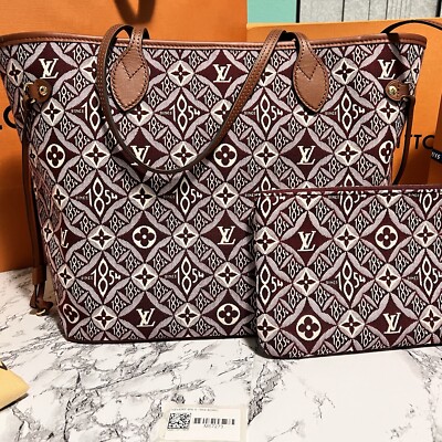 Louis Vuitton 1854 Neverfull MM Monogram Bag Bordeaux Louis Vuitton 1854 Neverfull MM Monogram Bag Bordeaux