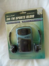 Vintage Lenoxx Sound Sports Radio PR-35 Portable AM/FM With Headphones SEALED