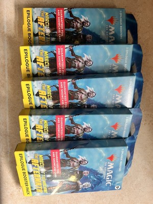 MTG March Of The Machine The Aftermath 3 Epilogue Boosters Box  (LOT OF 5) MTG