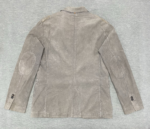 HUGO BOSS Sport Coat Jacket Blazer Mens 40R Gray Corduroy 3 Button Distressed - Picture 19 of 24