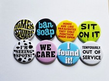 Vintage Reproduction Pinback Buttons Magnets Bottle Openers. Set 29