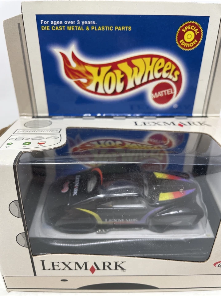 Hot Wheels LEXMARK Tail Dragger NEGRO con neumáticos RR GOMA REAL Foto 2 de 4