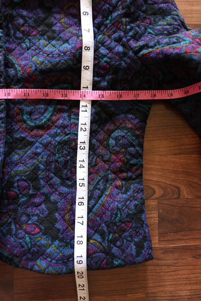 Vintage Bentley Harris 2 Piezas Falda Plisada Acolchada Recortada Chaqueta Paisley 12 Foto 2 de 4