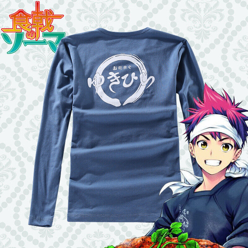 Food Wars Shokugeki no Soma Yukihira Sōma Cosplay Costume Shirts Kerchief  Apron