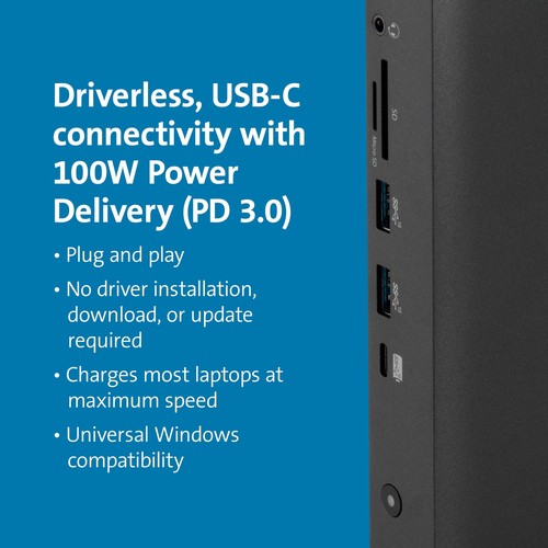 USB C Triple Display Docking Station 100W Power Delivery for Windows and Chro... - 第 2/6 張圖片