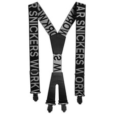 Snickers Workwear Suspenders Braces Belt Work Trousers Black Grey Mens Logo 9064