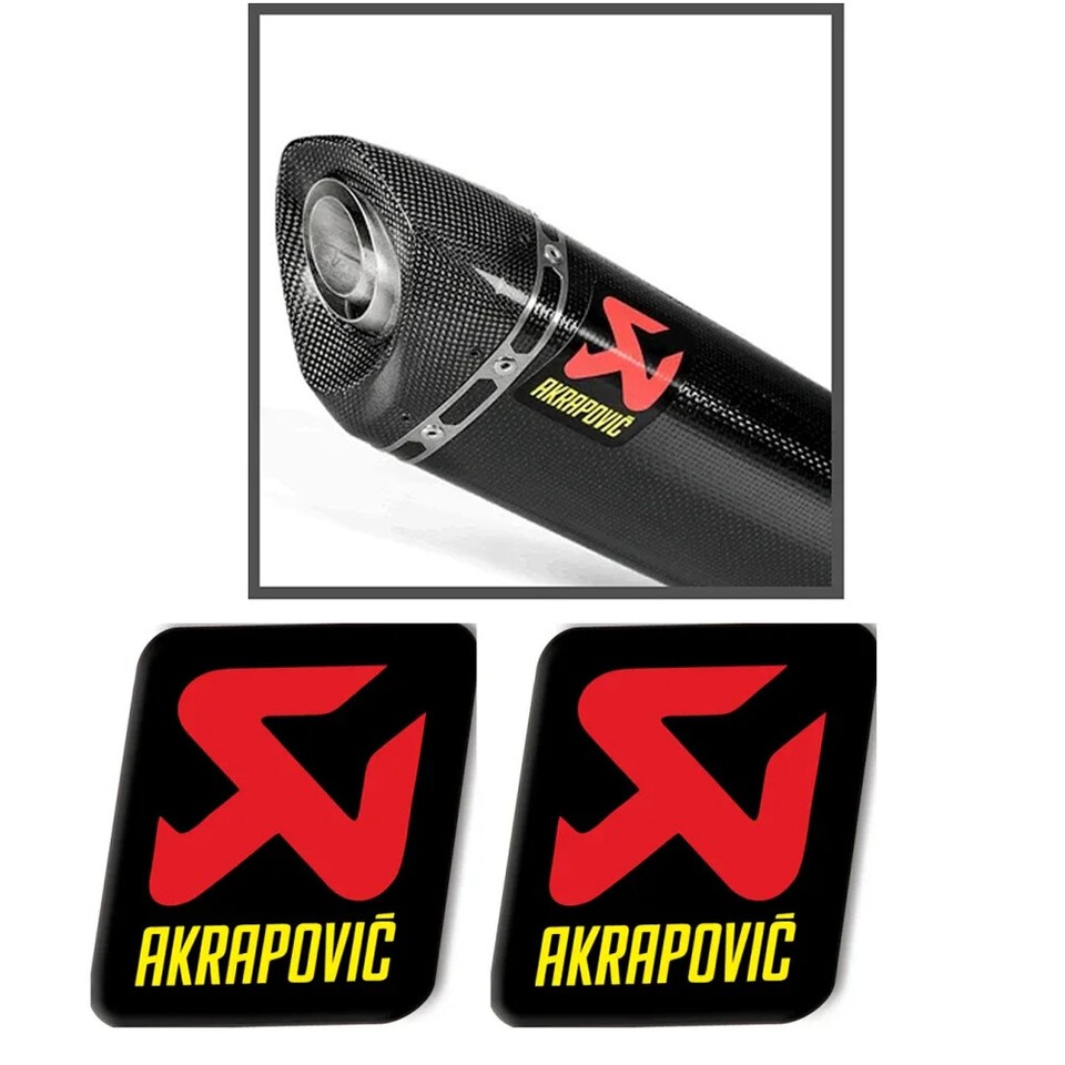 2pcs Aluminium Heat-resistant Motorcycle Exhaust Pipes AKRAPOVIC ...