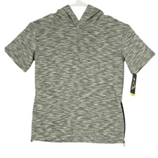 Art Class Kids Short Sleeve Hoodie Heather Grey Size S 6/7 