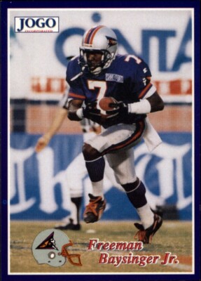 1995 Jogo CFL #100 Freeman Baysinger - Shreveport Pirates - Cal Poly Humboldt