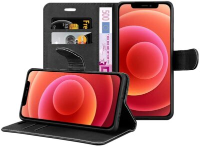 Hülle für iPhone 12 11 XS Pro Max XR SE 2 Luxus Leder Wallet Book Handy Cover