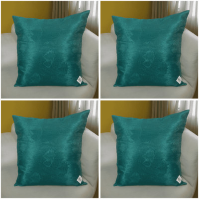 4er Set grüne Sterne - Kissenbezüge 16x16'' 40x40 cm Jacquard Kissenhülle Dekor